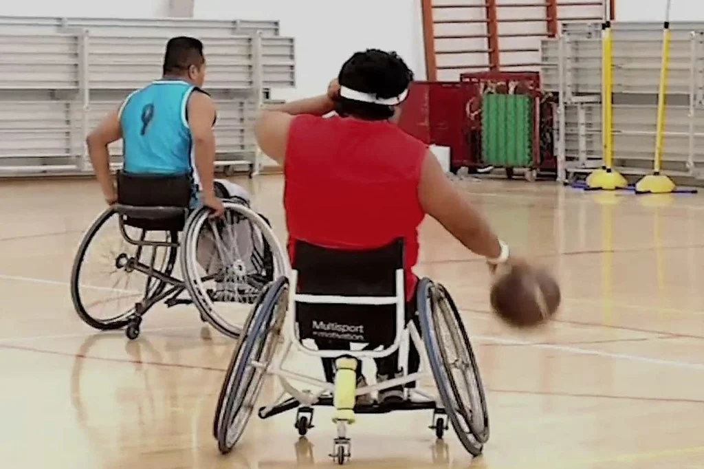 encuentro de basquet